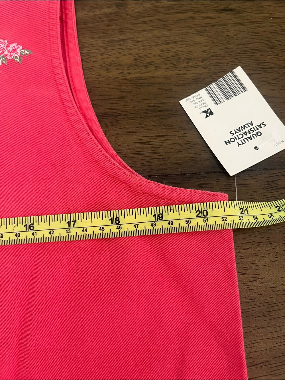 Pink Floral Shift Dress Cottagecore pockets Vintage Cotton Casual Flowers Medium - Picture 6 of 9